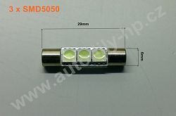 Led sufit 3led 29mm 5050SMD bílá