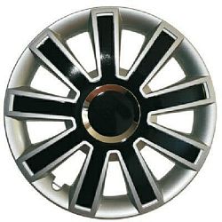Kryty kol FLASH 16 č.4 black/silver