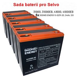 Selvo 31000, 41000 sada 5ks bateri 12V 24Ah