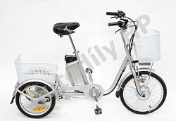 TŘÍKOLKA SPIRIT, elektro tříkolka bílá 13Ah