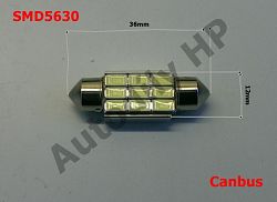 Led žárovka sufit Canbus 12V led 36mm bílá