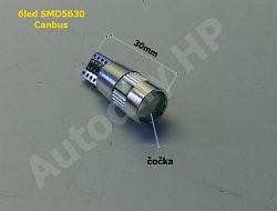 Led rovka T10 SMD5630 12V oka canbus