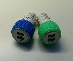 Auto nabjeka dual USB 12-24V 2,1A, 1A