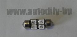 LED sufit 12V 4 led  31mm 5050 SMD zelen - kliknte pro vt nhled